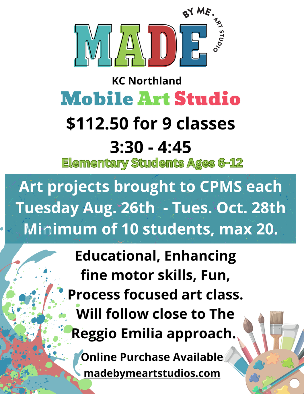 Clay-Platte Elementary Aug-Oct Ages 6-12